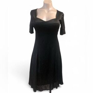 Vintage Y2K 2000s Christine Webber Black Sweetheart Dress
